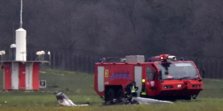 Аеродромот во Пула. Урна мал приватен авион. Фото: Јутарњи.хр