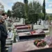 Делегација на Левица на поклонение пред гробот на Енвер Хоџа во Тирана. Фото: Фејсбук Левица