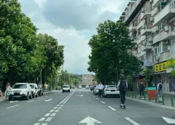 Улица Рузвелтова, Скопје. Фото: 24 Инфо
