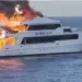 Тројца британски туристи се исчезнати, а 12 се спасени откако денеска се запали моторен брод во близина на египетскиот брег на Црвеното Море, соопштија египетски претставници и безбедносни извори, пренесоа британските медиуми./Фото:Принтскрин Твитер