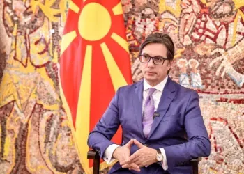 Интервју на претседателот Пендаровски за Фронтлајн. Фото: Ангел Ангеловски