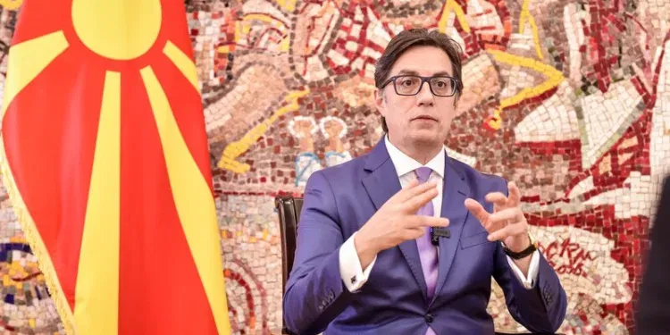 Интервју на претседателот Пендаровски за Фронтлајн и Цивил Медиа. Фото: Ангел Ангеловски