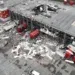 Терминалот Нова Пошта во Коротич, во областа Харкив, уништен во руски ракетен напад на 21 Октомври