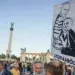 Протест пред руската амбасада во Будимпешта / Фото: Икс