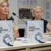 Промоција на првиот прирачник за комуникација на знаковен јазик на албански јазик, Валдета Касапи, Аделина Хаскај фото: Коха.мк