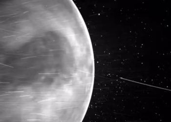 Поглед на Венера од соларната сонда Паркер. Слика: NASA/APL/NRL